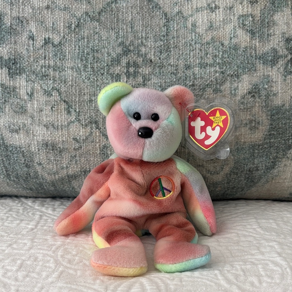 TY Beanie Babies “Peace” The Bear‎ 1996